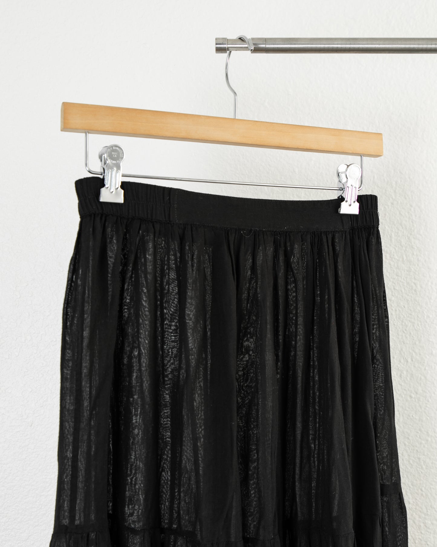 J. CREW Vintage Pleated Maxi Skirt in Black