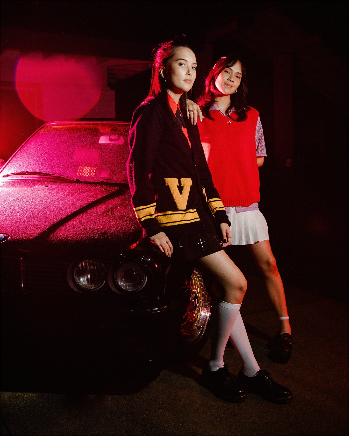 CHRISTINE GARCIA Pleated Mini Skirt in White