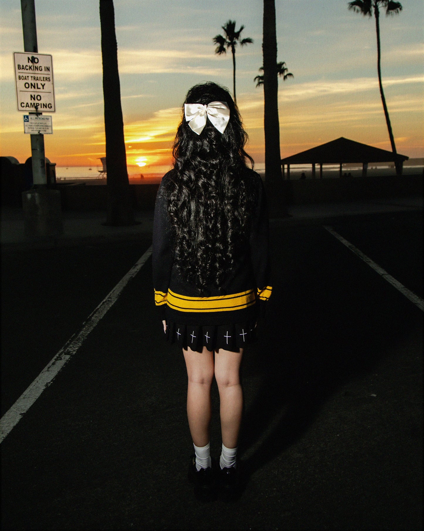 CHRISTINE GARCIA Satin Bowknot Hair Clip in Cream