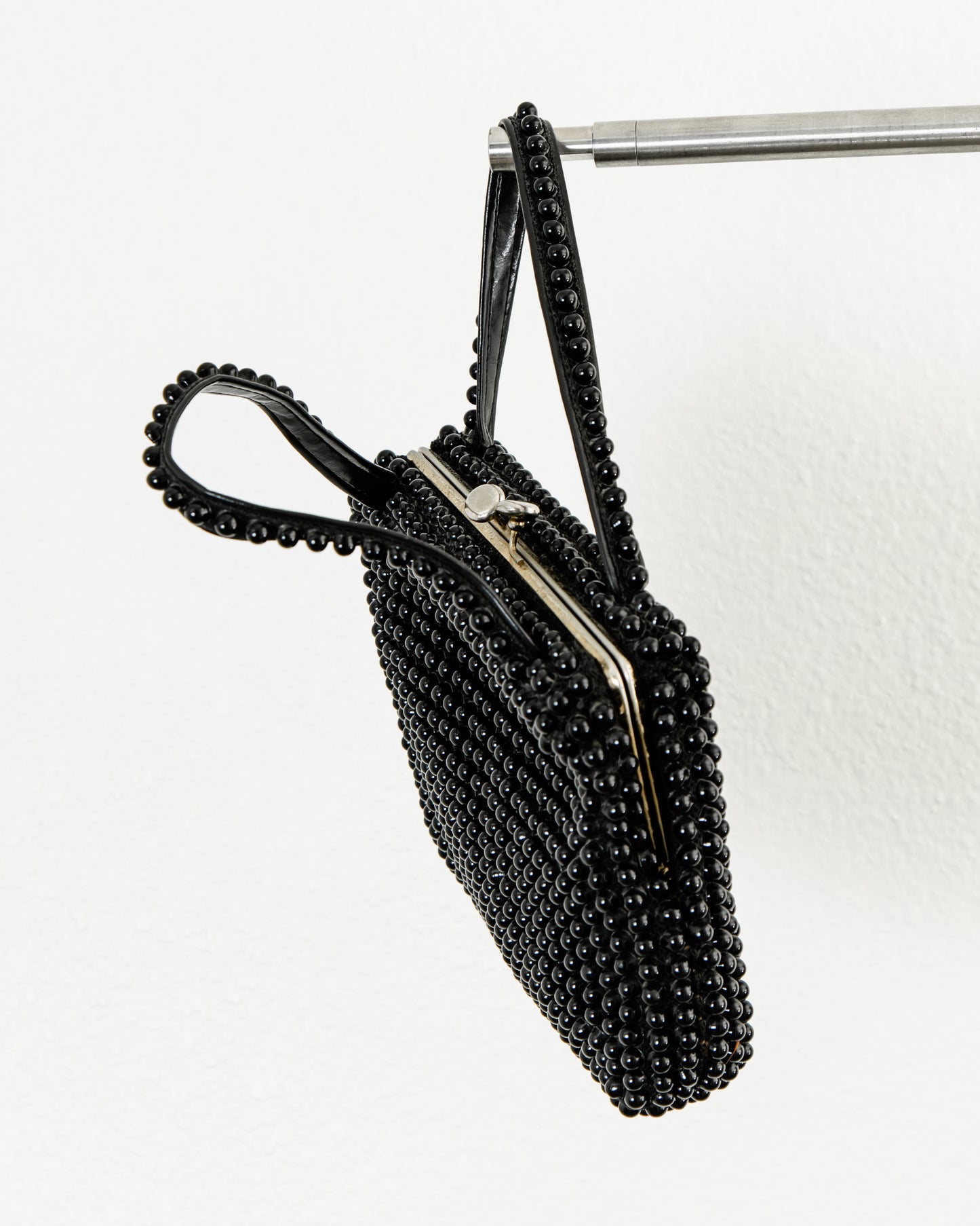 CHRISTINE GARCIA Vintage Studded Hand Bag in Black